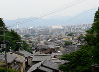 醍醐道から眺める京都市街