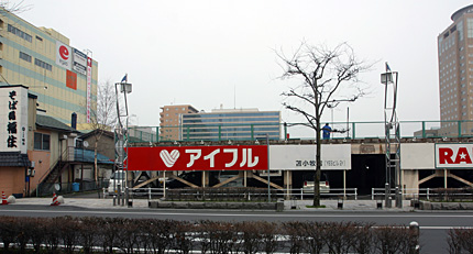 富士館跡地の駐車場