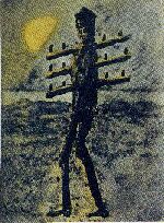 月夜のでんしんばしら